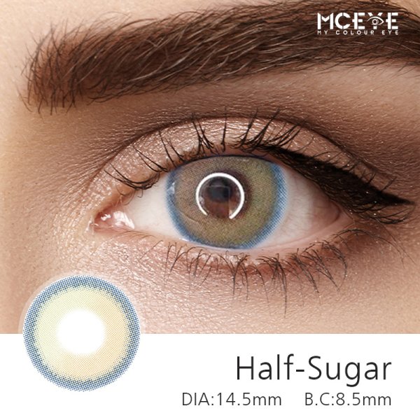 MCeye Half Sugar Sunset Brown Colored Contact Lenses