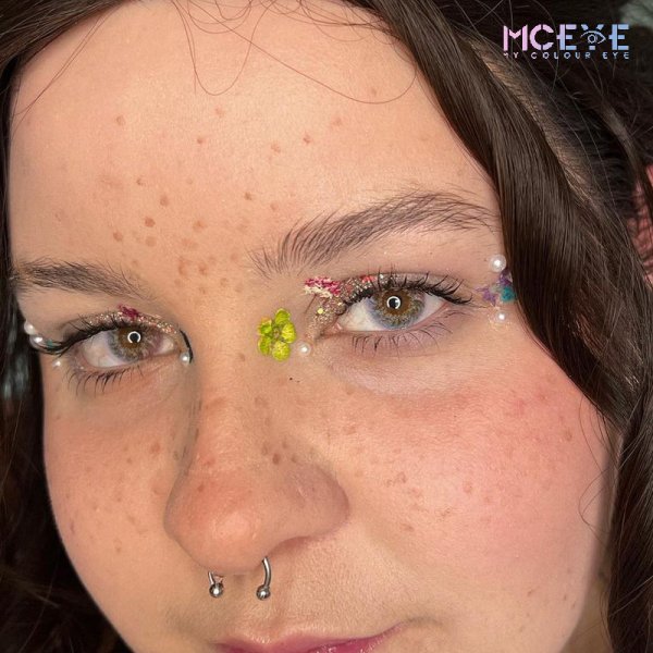 MCeye Fire Blue Colored Contact Lenses