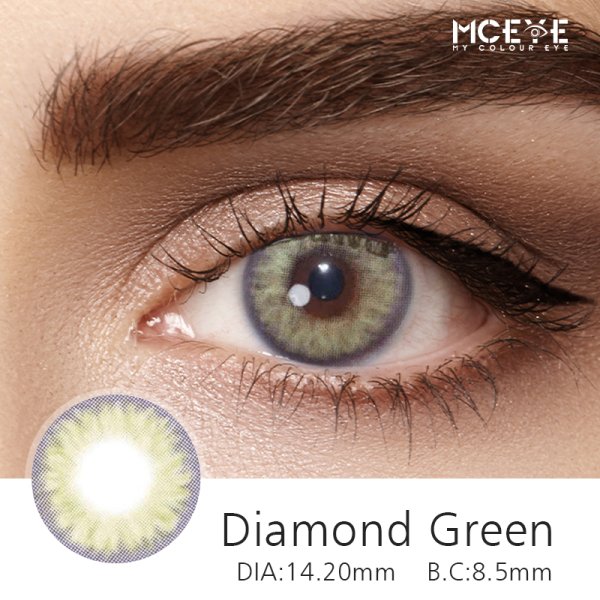 MCeye Diamond Green Colored Contact Lenses