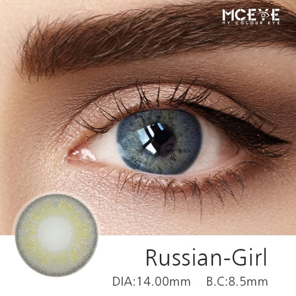 MCeye Russian Girl Grey Colored Contact Lenses