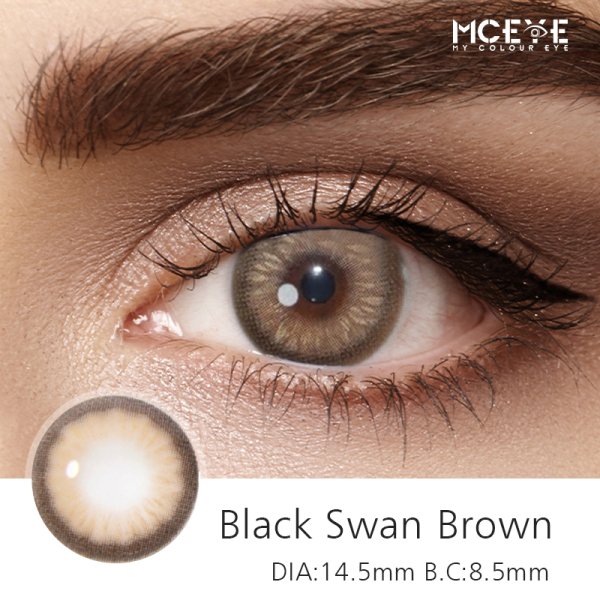 MCeye Black Swan Brown Colored Contact Lenses
