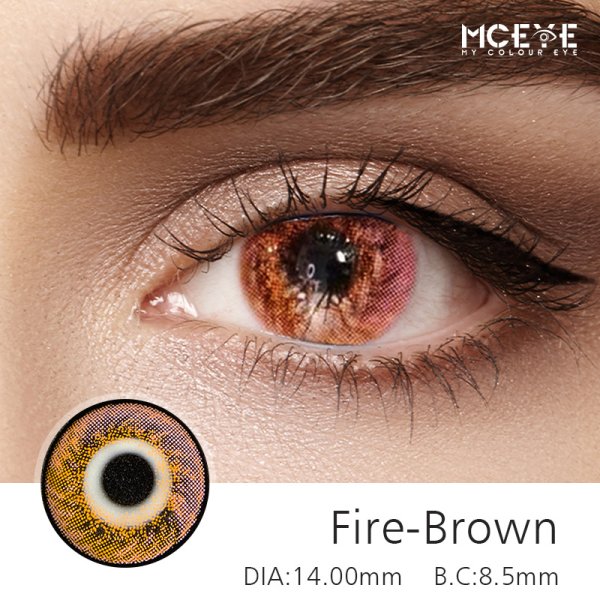 MCeye Fire Brown Colored Contact Lenses
