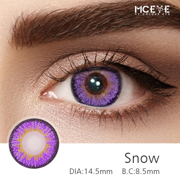 MCeye Snow Purple Colored Contact Lenses
