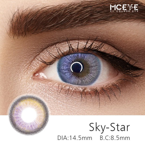 MCeye Sky Star Purple Colored Contact Lenses