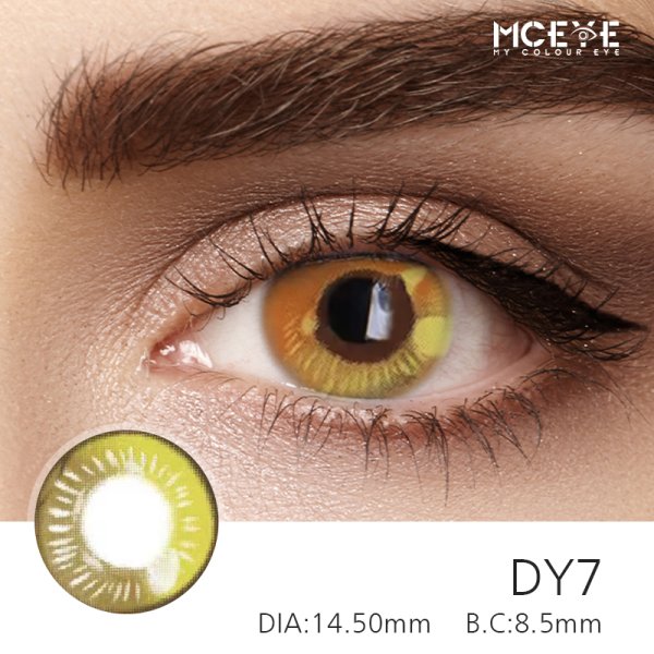 MCeye DY7 Yellow Colored Contact Lenses