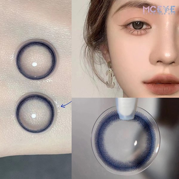 MCeye Matte Cold Blue Colored Contact Lenses