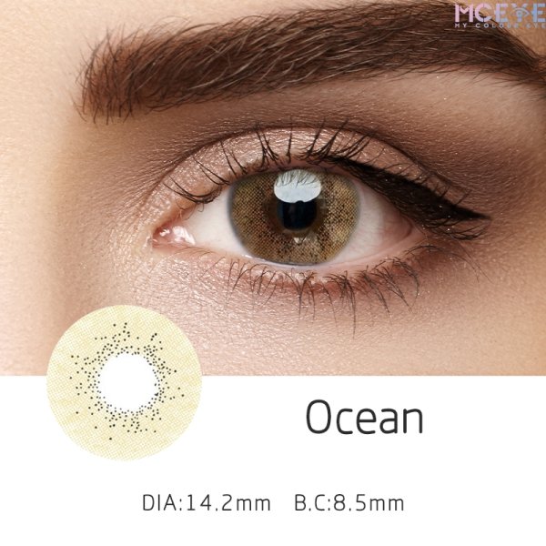MCeye Ocean Brown Colored Contact Lenses 1 Year