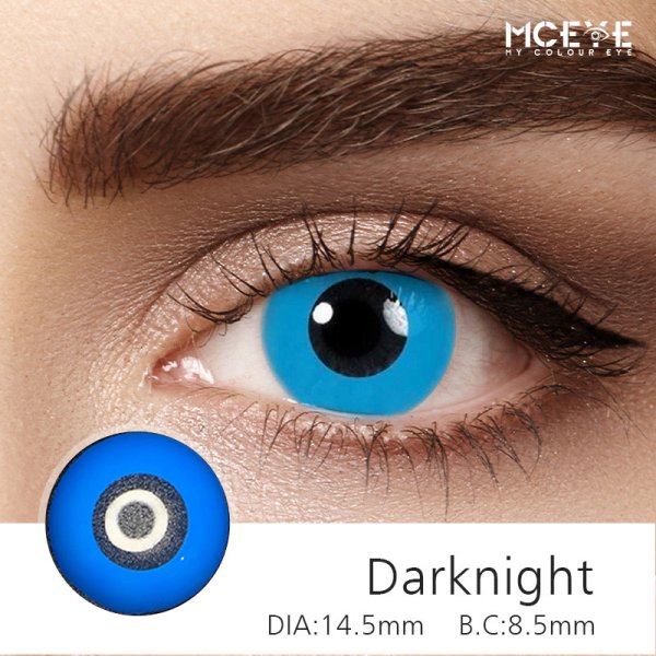 MCeye Double Ring Blue Colored Contact Lenses